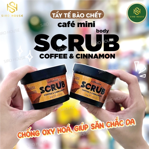 Tẩy tế bào chết toàn thân CAFE MIMI Scrub Coffee & Cinnamon 120g