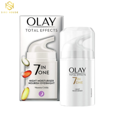 Kem dưỡng ban đêm OLAY 7 In One #Night Moisturiser Nourish Overnight 50mL 