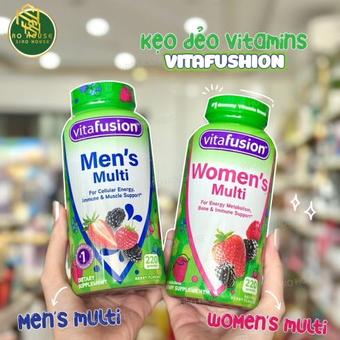  Kẹo dẻo vitamin tổng hợp VITAFUSION Men