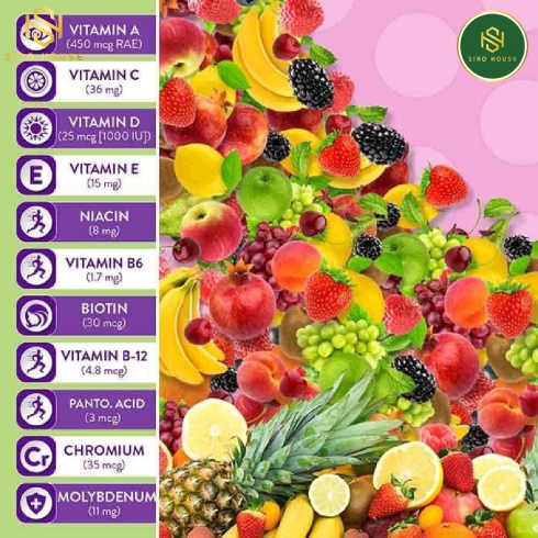  Kẹo dẻo vitamin tổng hợp VITAFUSION Men