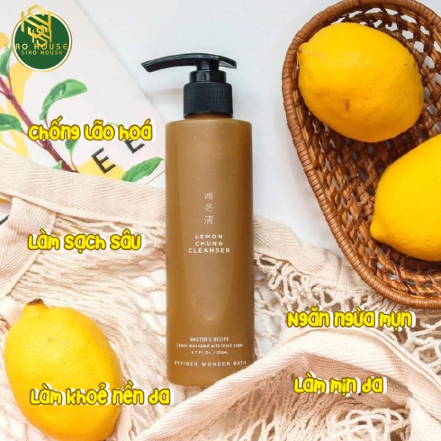 Sữa rửa mặt chanh đường đen LEMON CHUNG Cleanser 200mL 