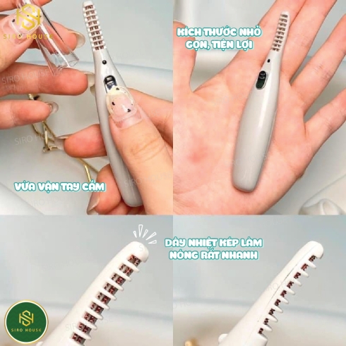 Uốn mi nhiệt Fillimilli Mini Heated Eyelash Curler