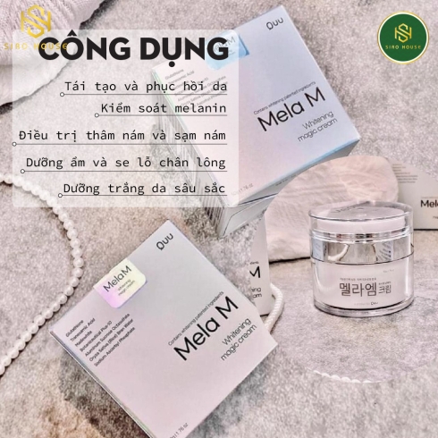 Kem trị nám MELA M Quu Whitening Magic Cream 50g