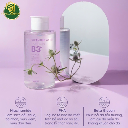 Nước tẩy trang INNOSKIN B3 Hyaluron 500mL 