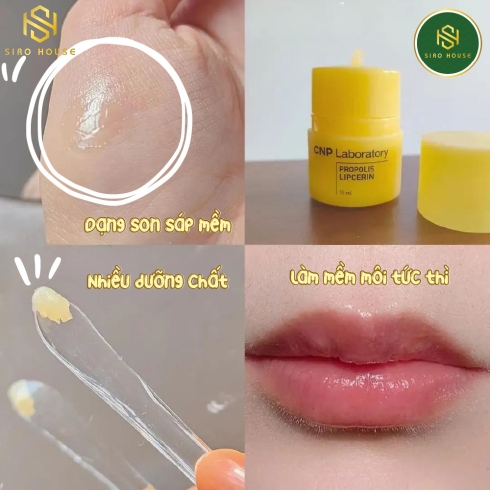 Dưỡng môi keo ong CNP Propolis Lipcerin 15mL