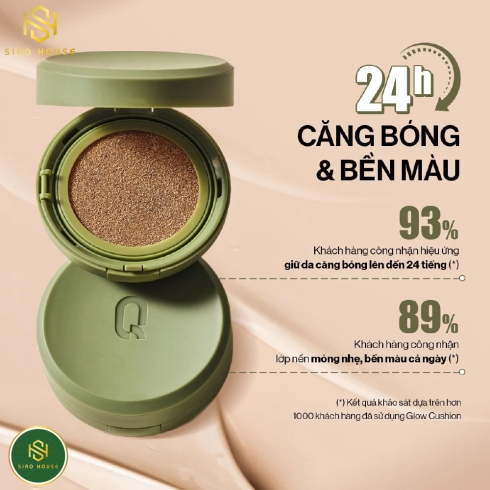 Phấn nước GLAMRR Q Vegan Super Cover Cushion SPF50+/PA+++