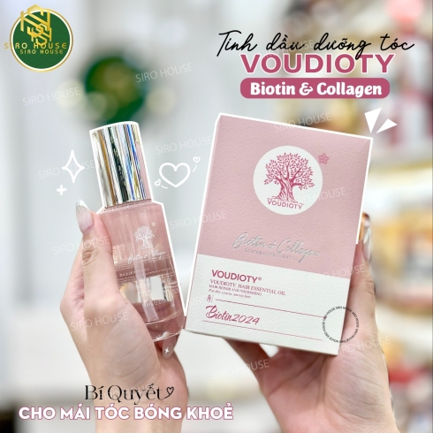 Tinh dầu dưỡng tóc Biotin & Collagen VOUDIOTY Hair Essential Oil 60mL