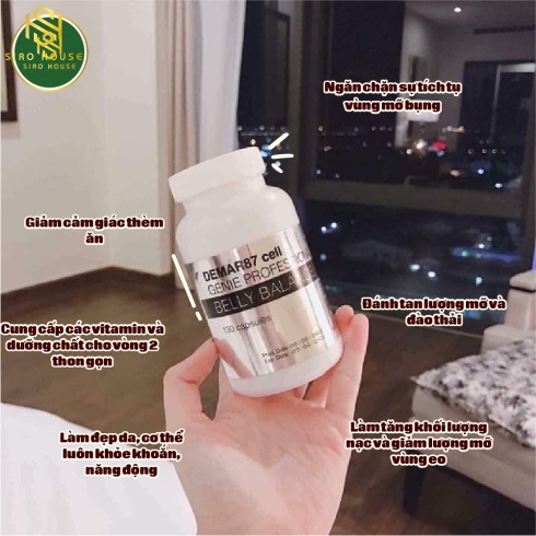 Viên uống tan mỡ bụng GENIE Belly Balance 130v 