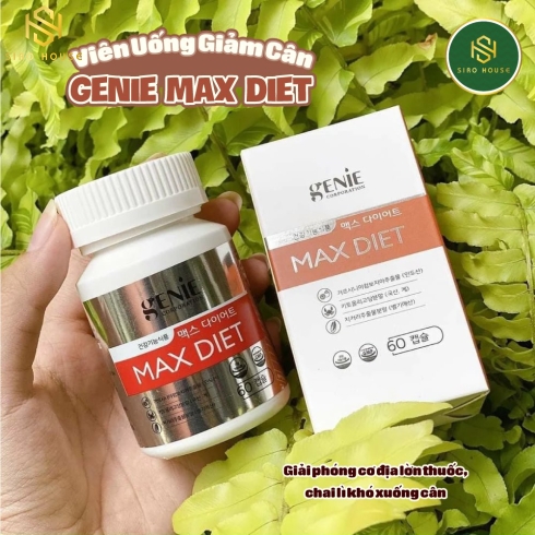 Viên uống thảo mộc giảm cân GENIE Max Diet 60v (
