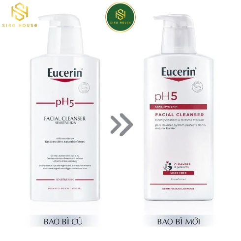 Sữa rửa mặt EUCERIN pH5 Facial Cleanser Sensitive Skin 400mL