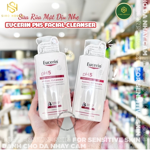 Sữa rửa mặt EUCERIN pH5 Facial Cleanser Sensitive Skin 400mL