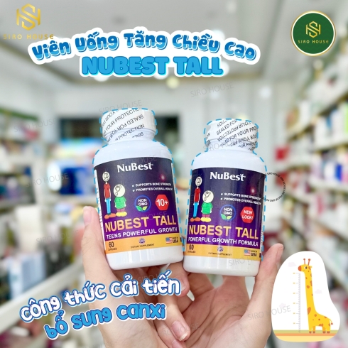  Viên uống tăng chiều cao NUBEST Tall Powerful Growth Formula 60v
