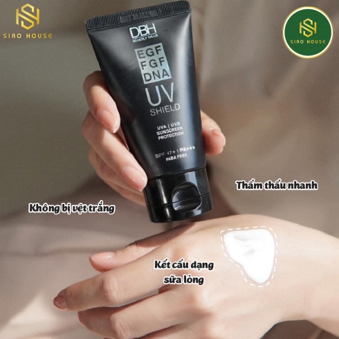Kem chống nắng DBH EGF UV Shield SPF47 PA+++ 60mL