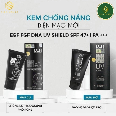 Kem chống nắng DBH EGF UV Shield SPF47 PA+++ 60mL
