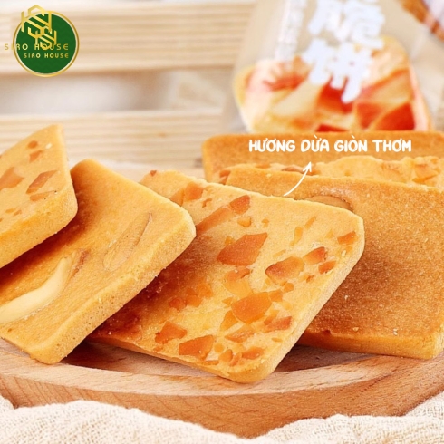 Bánh quy nướng hạt dinh dưỡng NAGANO NUT CAKE 345g (1 hộp trắng 45 bánh)