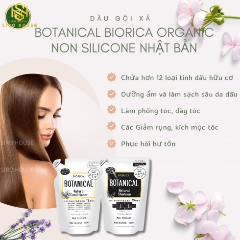 Bộ gội xả BIORICA Botanical Natural 400mL