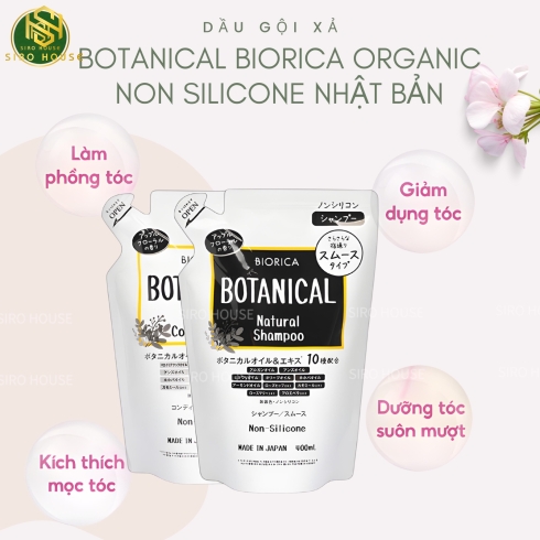 Bộ gội xả BIORICA Botanical Natural 400mL