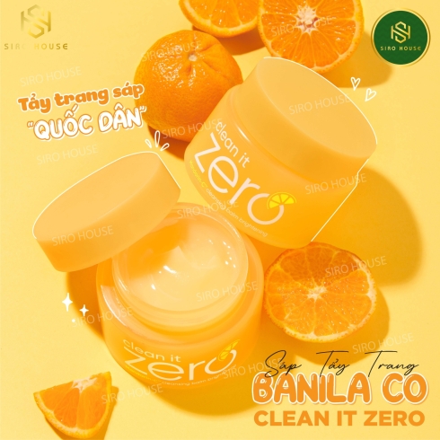 Sáp tẩy trang BANILA CO. Clean It Zero Cleansing Balm #Mandarin-C brightening 100mL 