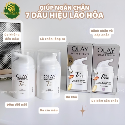 Set kem dưỡng OLAY Night & Day SPF 15