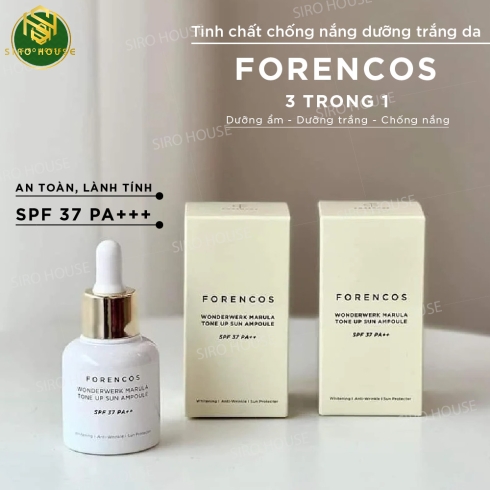 Tinh chất dưỡng trắng FORENCOS Wonderwerk Marula Tone Up Sun Ampoule SPF 37+ 30g 