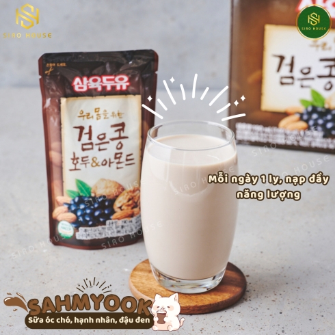Sữa óc chó, hạnh nhân, đậu đen SAHMYOOK (Xách 20 gói)