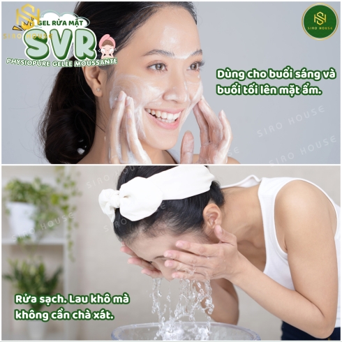 Gel rửa mặt SVR Physiopure Gelee Moussante 200mL 