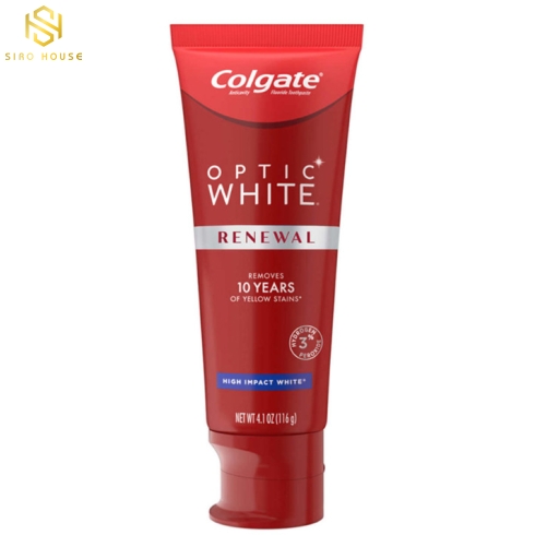 Kem đánh răng COLGATE Optic White Renewal Stain Prevention 116g 