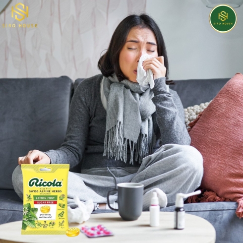 Kẹo thảo mộc RICOLA Lemon Mint 105v 