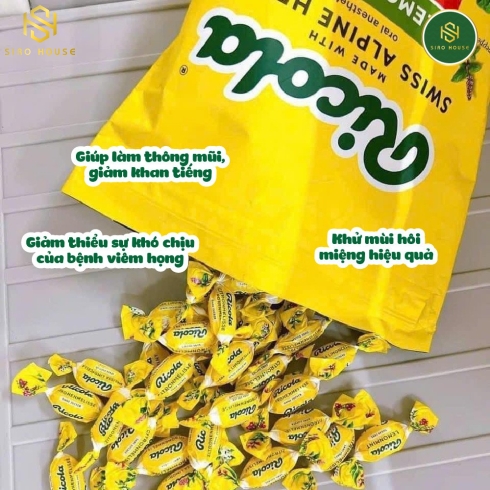 Kẹo thảo mộc RICOLA Lemon Mint 105v 