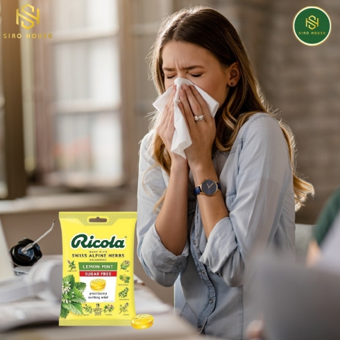 Kẹo thảo mộc RICOLA Lemon Mint 105v 