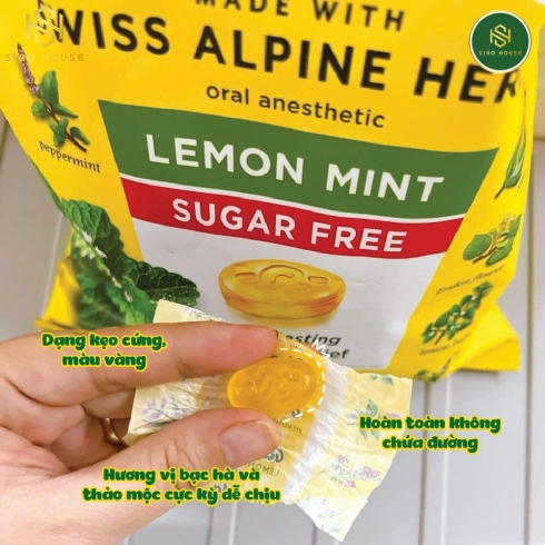 Kẹo thảo mộc RICOLA Lemon Mint 105v 