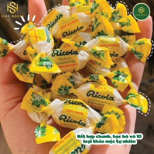 Kẹo thảo mộc RICOLA Lemon Mint 105v 