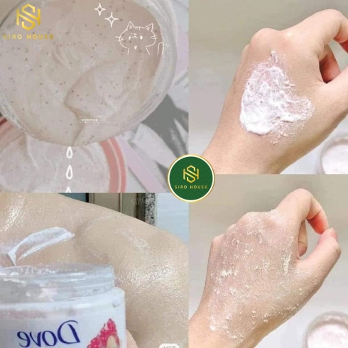 Tẩy tế bào chết toàn thân DOVE Exfoliating Body Polish #Pomegranate Seeds & Shea Butter 298g