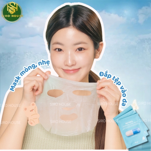 Mặt nạ cấp ẩm phục hồi da DR4U RETINOL Hydrating Mask Pack 