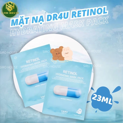 Mặt nạ cấp ẩm phục hồi da DR4U RETINOL Hydrating Mask Pack 