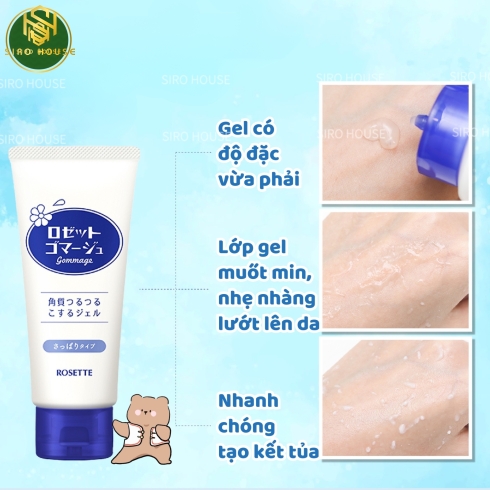 Tẩy tế bào chết mặt ROSETTE Gommage  120g 