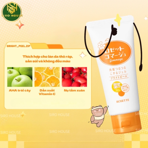 Tẩy tế bào chết mặt ROSETTE Gommage  120g 
