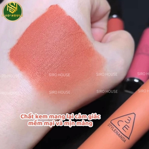 Son kem lì 3CE Hazy Lip Clay #Butter Beige