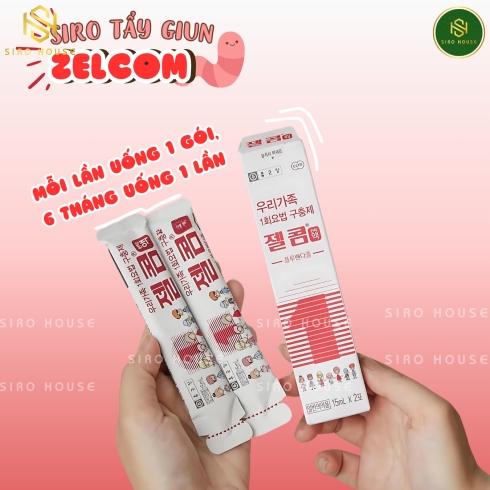 Thuốc tẩy giun ZELCOM (2 gói x 15mL)