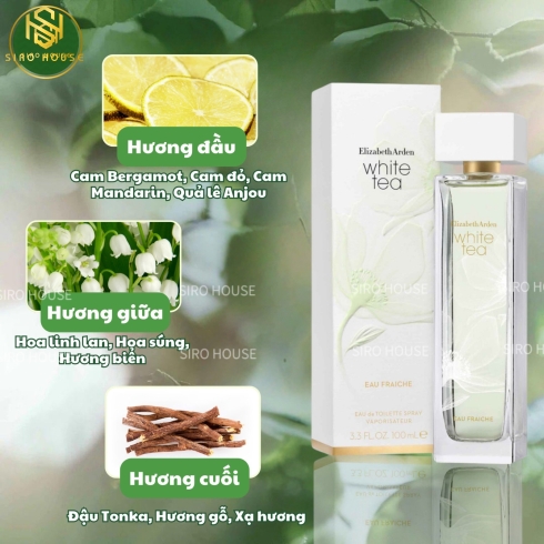  Nước hoa ELIZABETH ARDEN White Tea  Eau Fraiche EDT 100ml