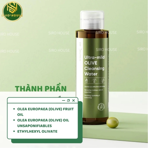 Tẩy trang DR CEUTICS Ultra Mild Olive Cleansing Water 500mL