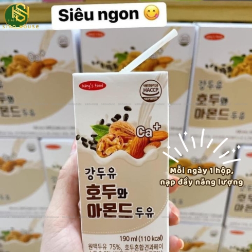 Sữa hạt macca óc chó hạnh nhân KANG