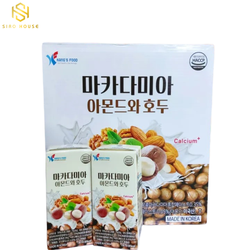 Sữa hạt macca óc chó hạnh nhân KANG
