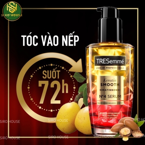 Serum dưỡng tóc TRESEMME Keratin Smooth Keratinbond+ No 4 Serum 100mL