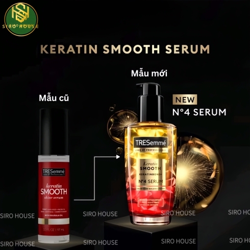 Serum dưỡng tóc TRESEMME Keratin Smooth Keratinbond+ No 4 Serum 100mL