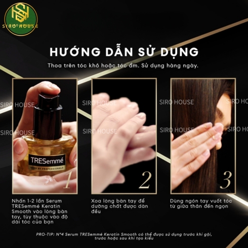 Serum dưỡng tóc TRESEMME Keratin Smooth Keratinbond+ No 4 Serum 100mL