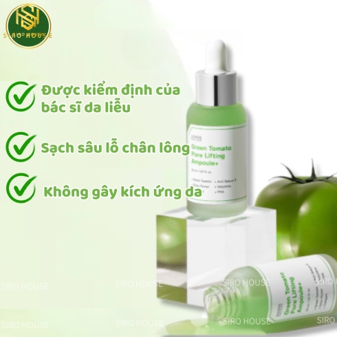 Tinh chất cà chua xanh thu nhỏ lỗ chân lông SUNGBOON Editor Green Tomato Pore Lifting Ampoule+ 40mL