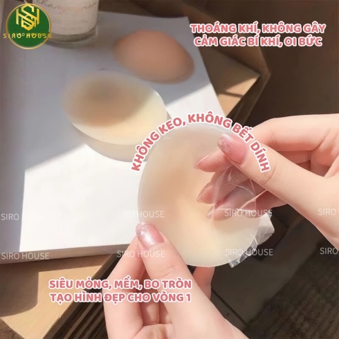 Set miếng dán ngực DAVICHI 8cm x 8cm (Hộp 2 cặp)