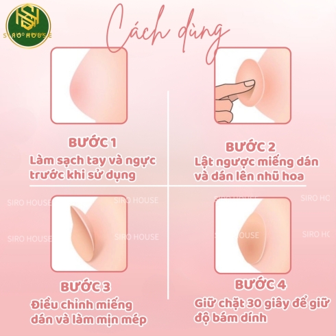 Set miếng dán ngực DAVICHI 8cm x 8cm (Hộp 2 cặp)