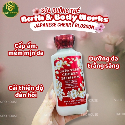 Dưỡng thể BATH & BODY WORKS Janpanese Cherry Blossom 236mL